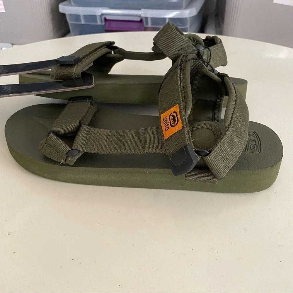 Ecko unlimited Fabric Sport Adjustable Strap Sandals Green Men’s Size 10 New